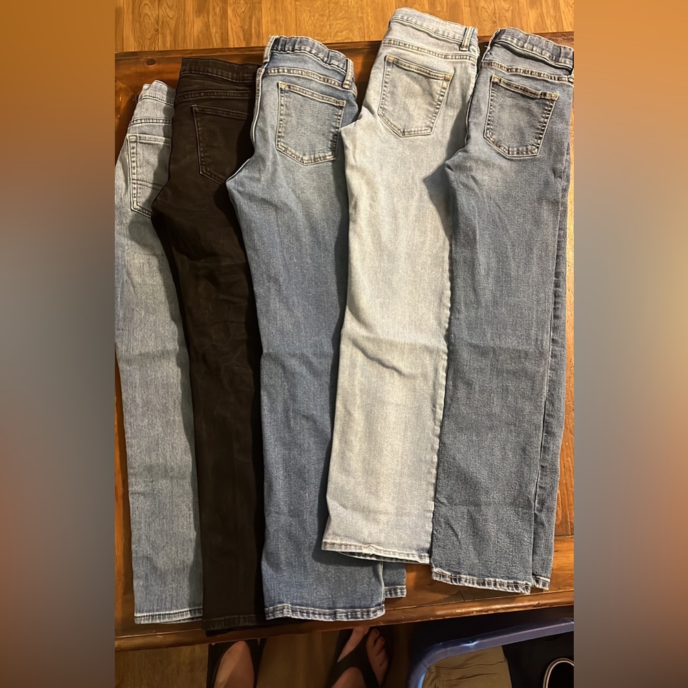 Boys lot, jeans and pants size 14 regular old navy, gap, levi, wrangler.